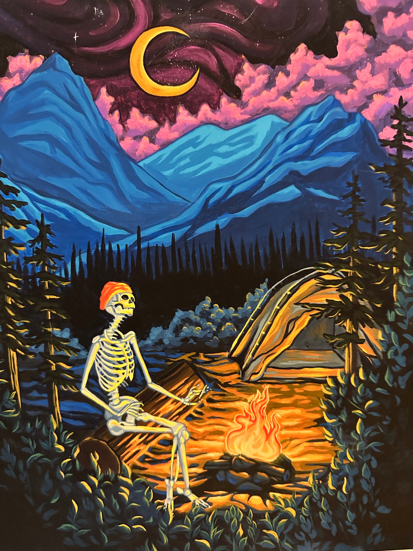 Montana Skelly Giclee Print