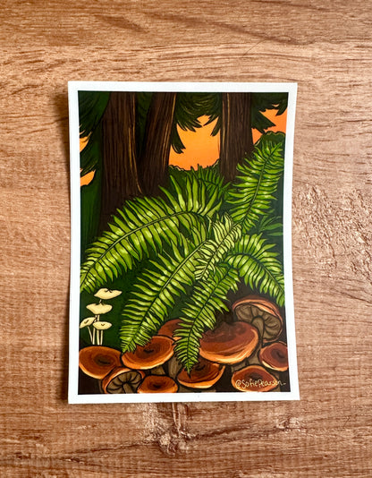 Ferns & Mushies Sticker